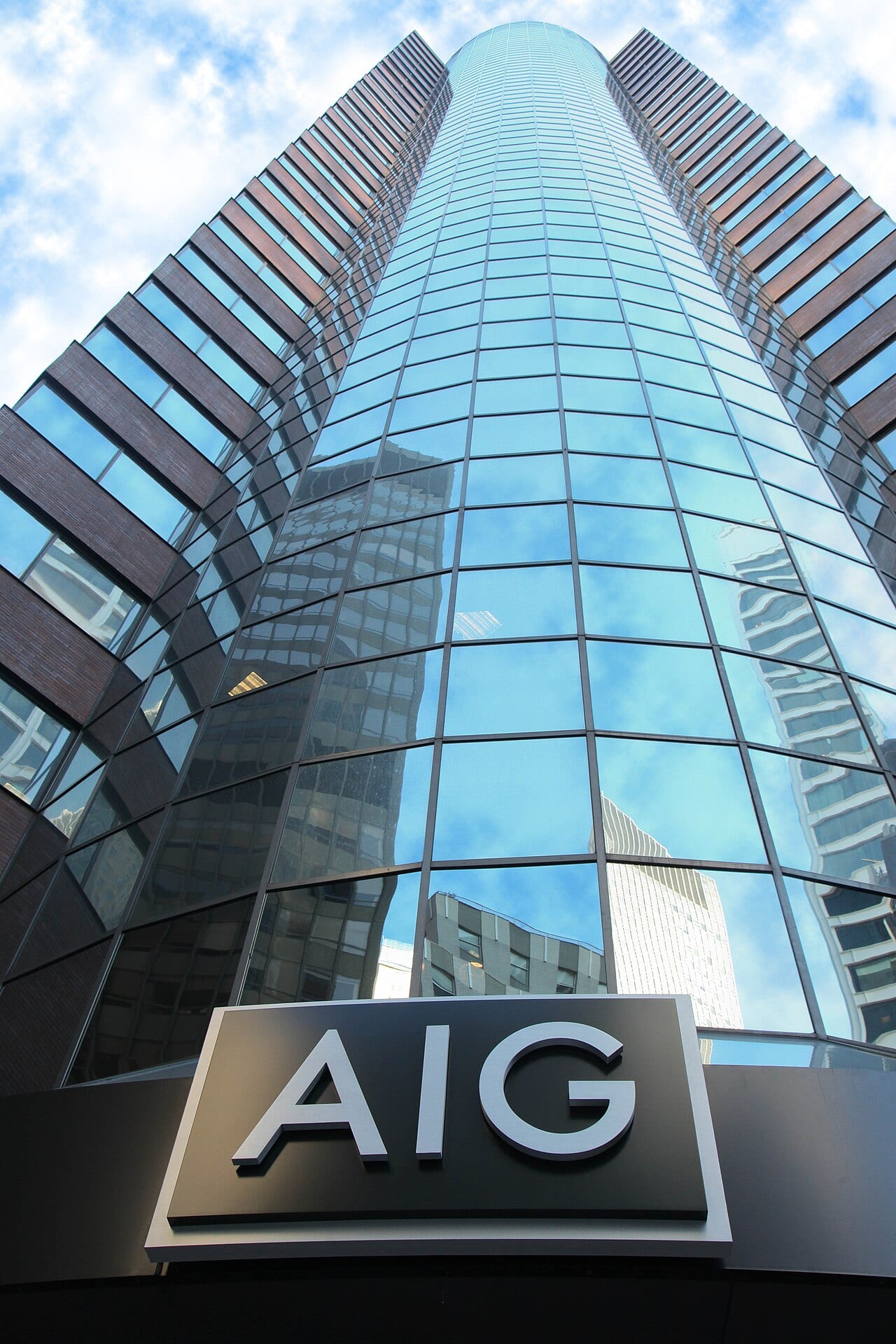 AIG's headquarters tower at 175 Water Street in New York City