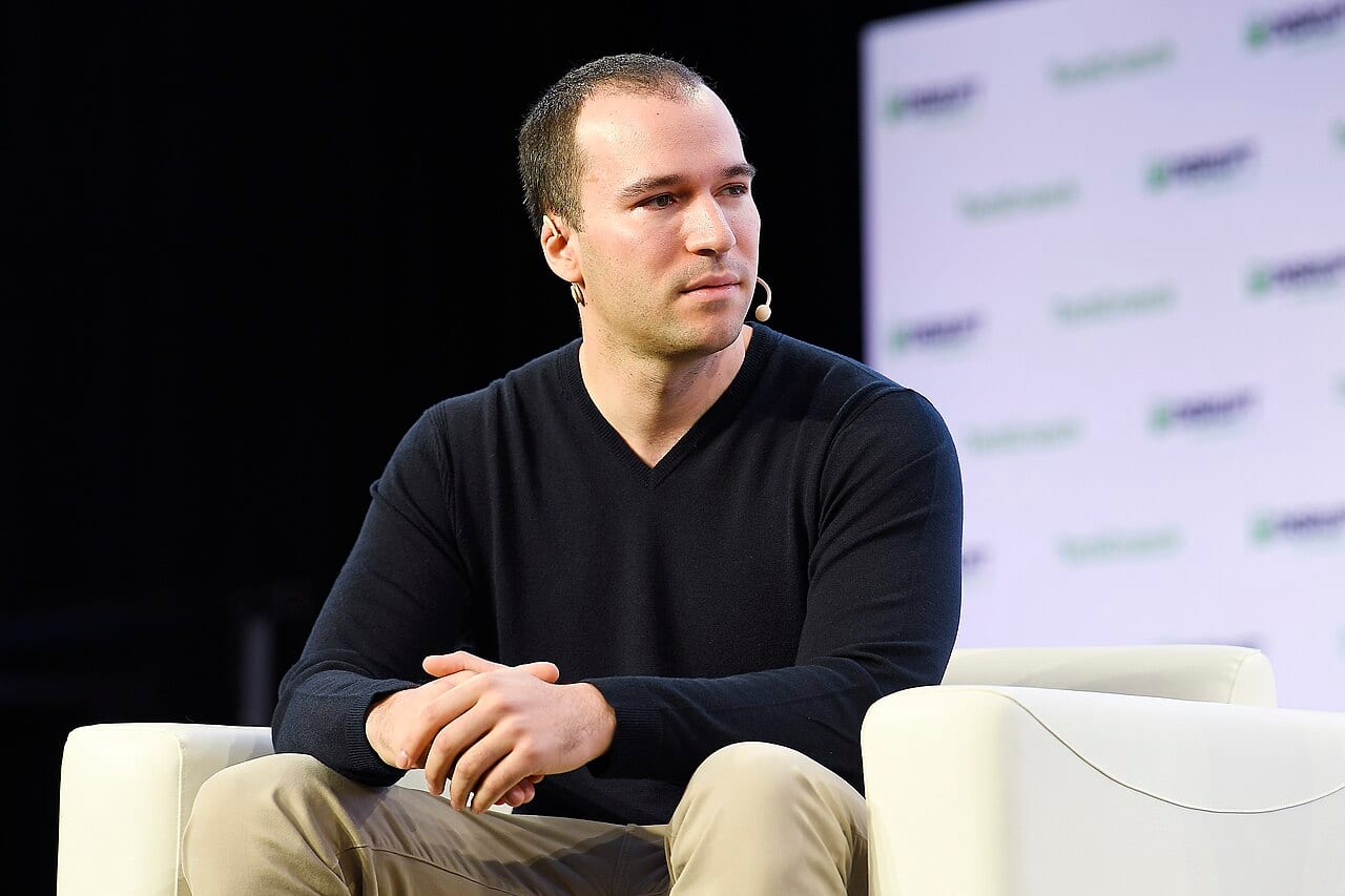 Greg Brockman speaks onstage at TechCrunch Disrupt San Francisco in 2019