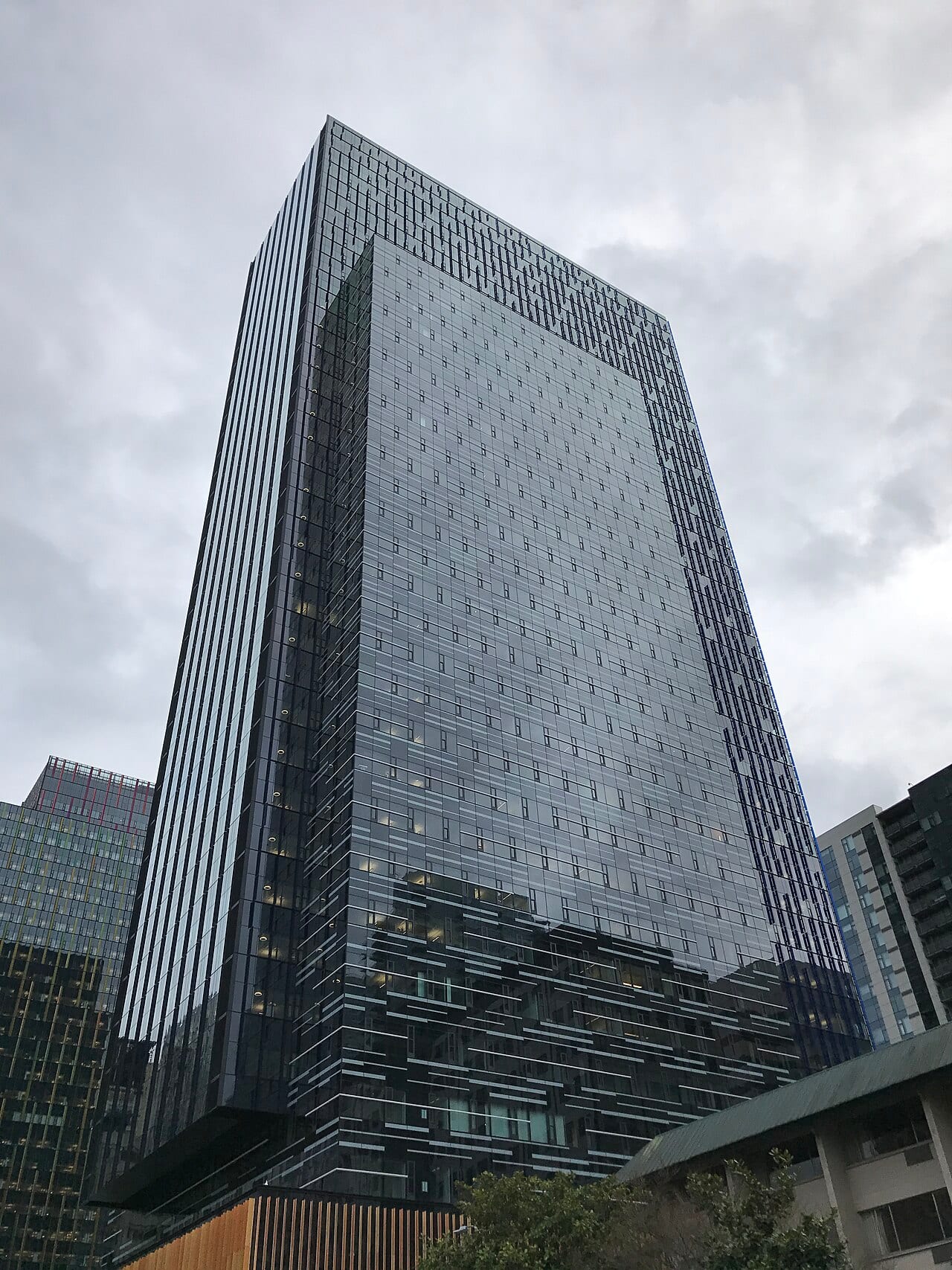 Amazon's Day 1 Tower stands in downtown Seattle