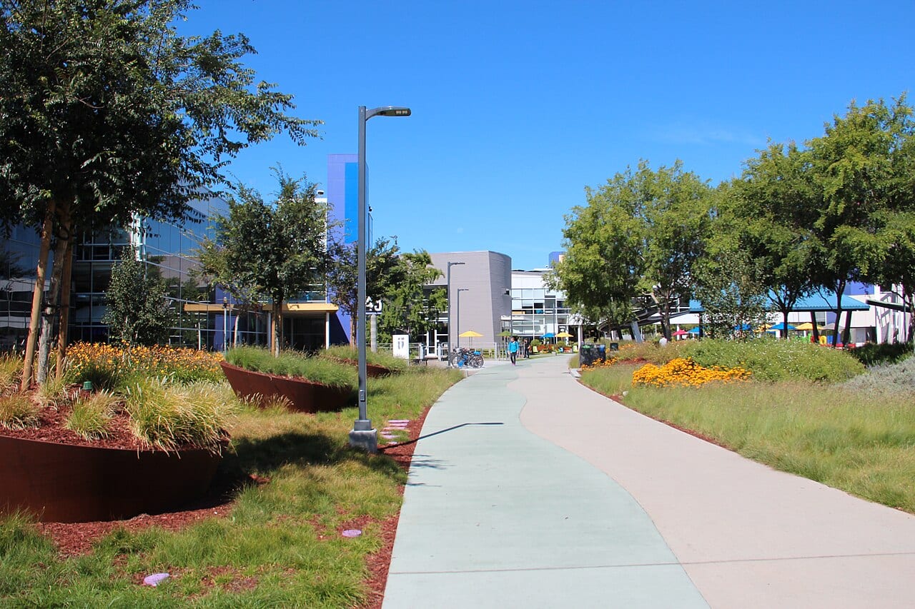 Google's Mountain View campus, known as the Googleplex