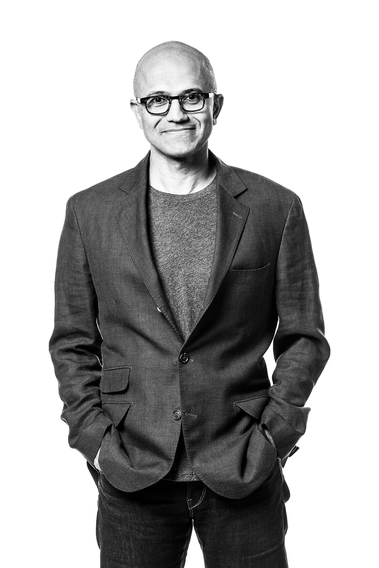 Microsoft chief executive Satya Nadella in an official 2017 portrait