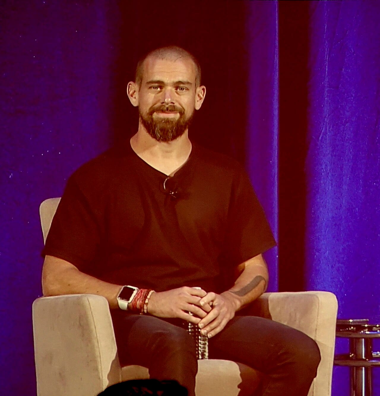 Jack Dorsey speaks at the Goldman Sachs Technology Conference in 2018