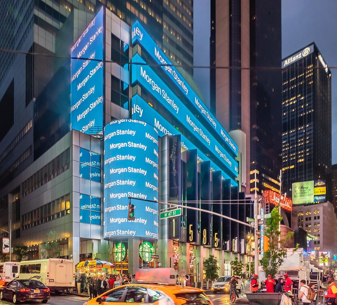 Morgan Stanley's headquarters building in Midtown Manhattan
