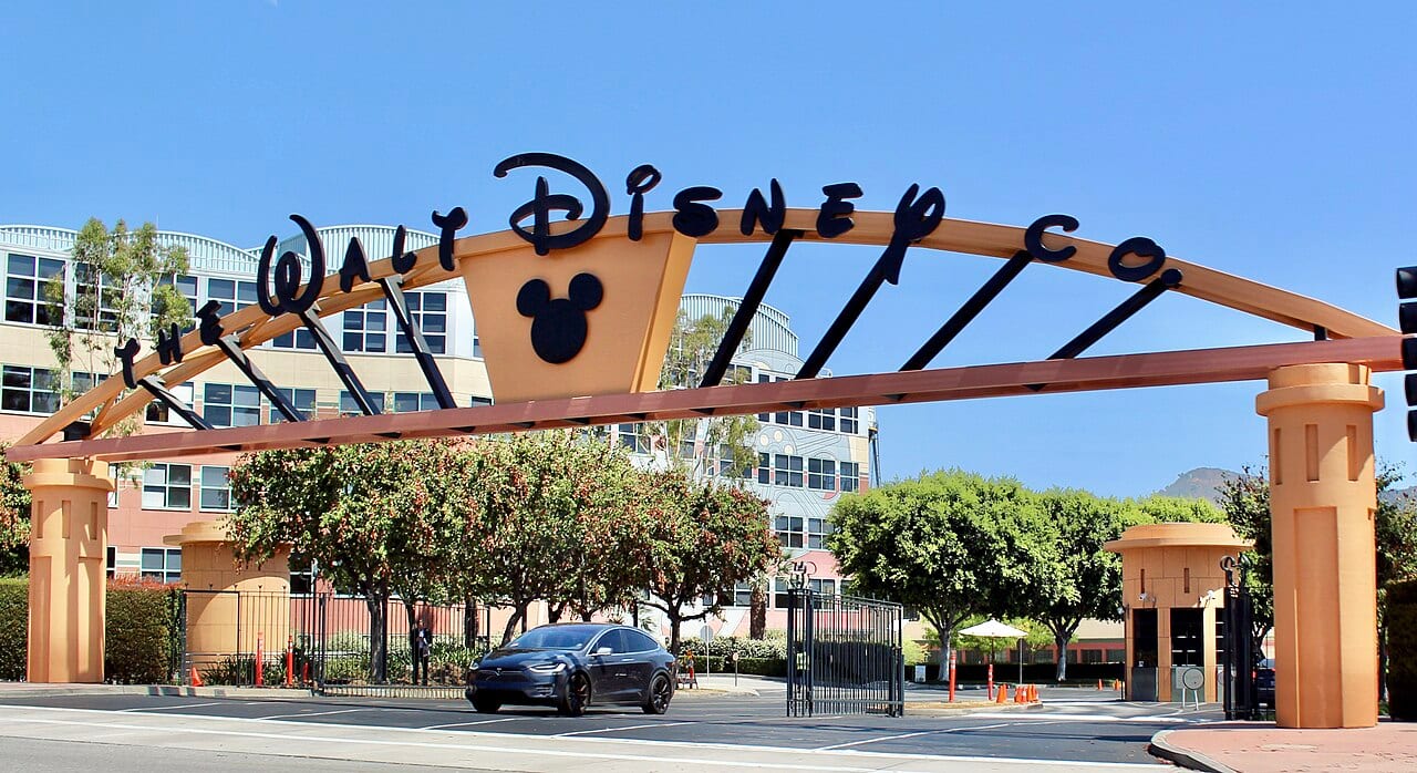 The Alameda Avenue entrance to the Walt Disney Studios in Burbank, California