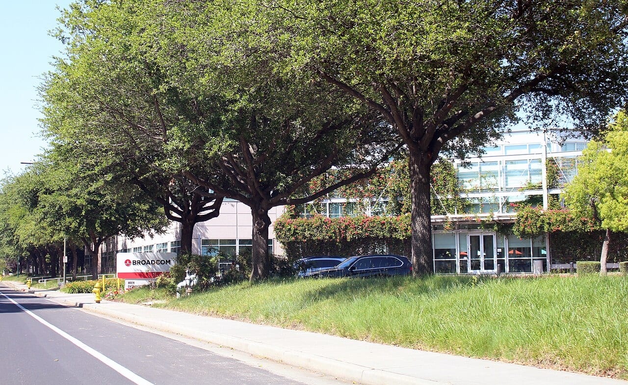 Broadcom's headquarters building in San Jose, California
