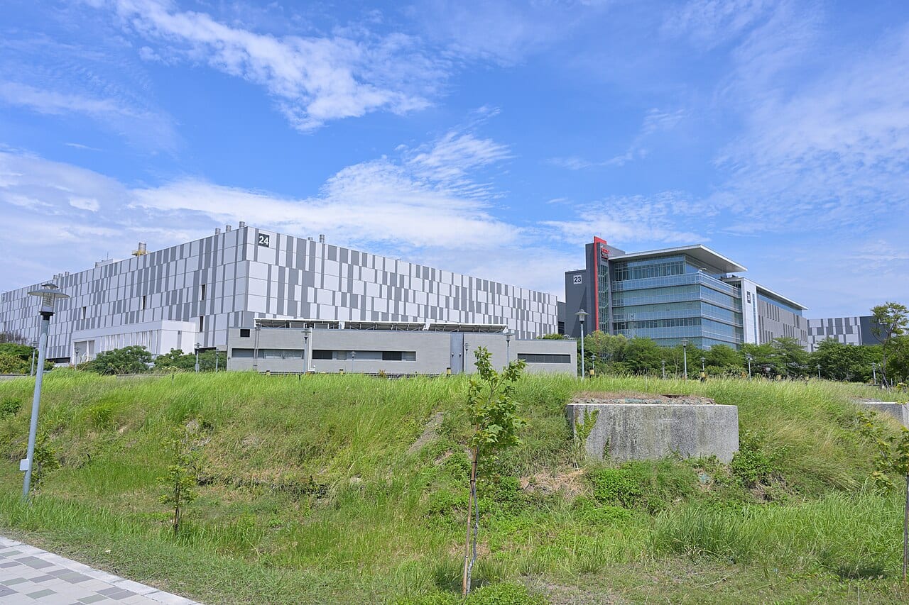 TSMC's Fab 14B plant in Tainan, Taiwan, where Nvidia's chips are manufactured