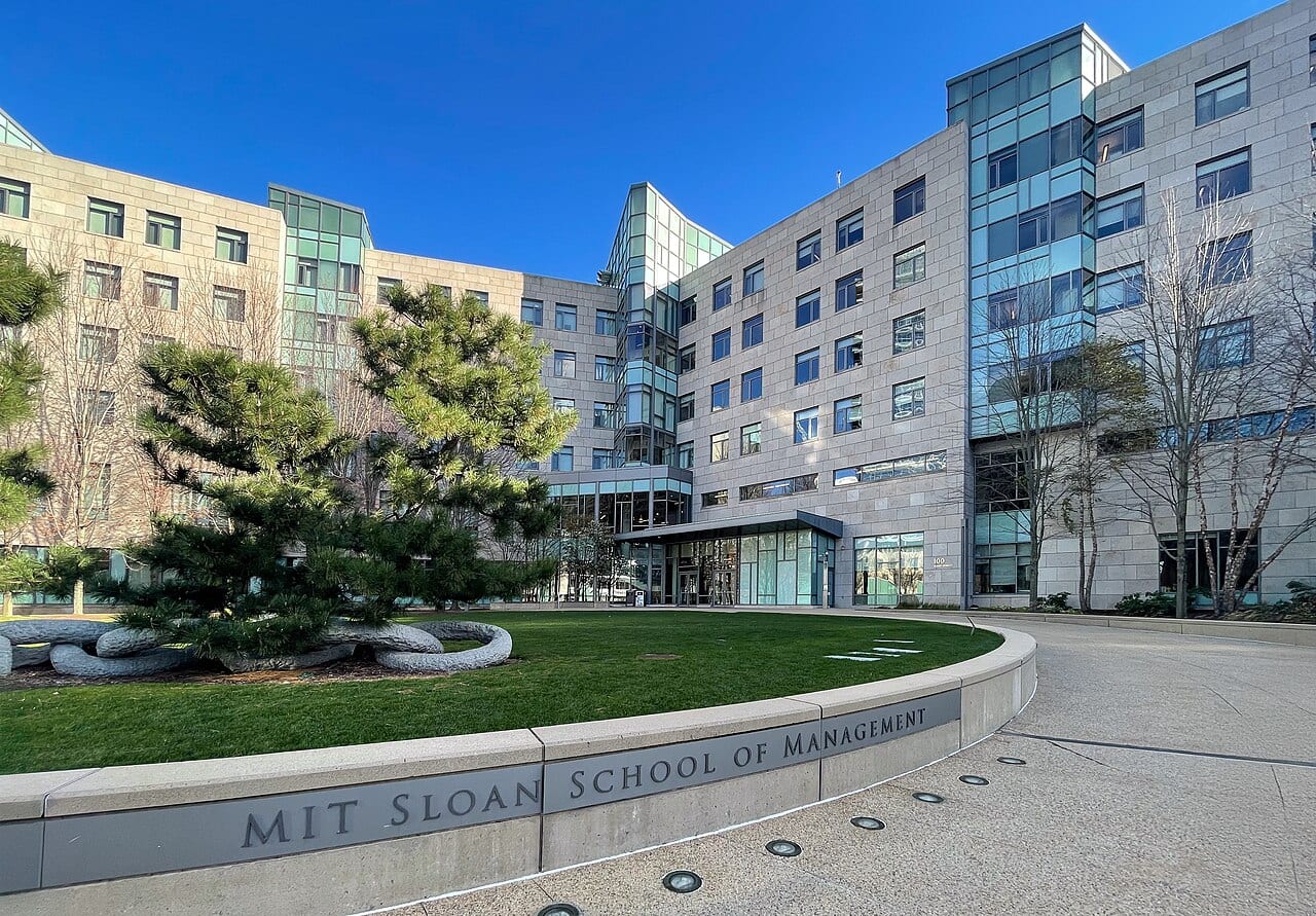 The MIT Sloan School of Management building in Cambridge, Massachusetts