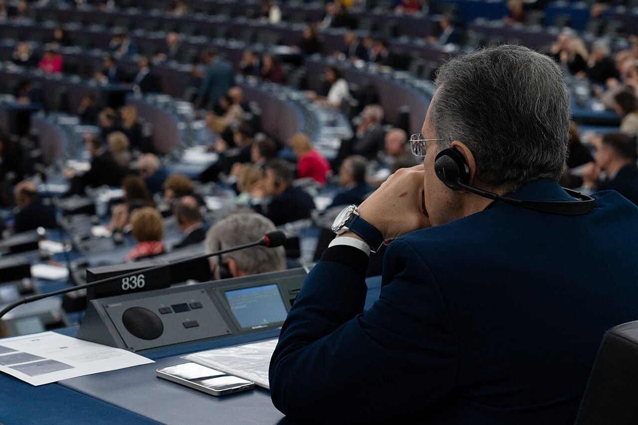 Members of the European Parliament during a voting session in Strasbourg