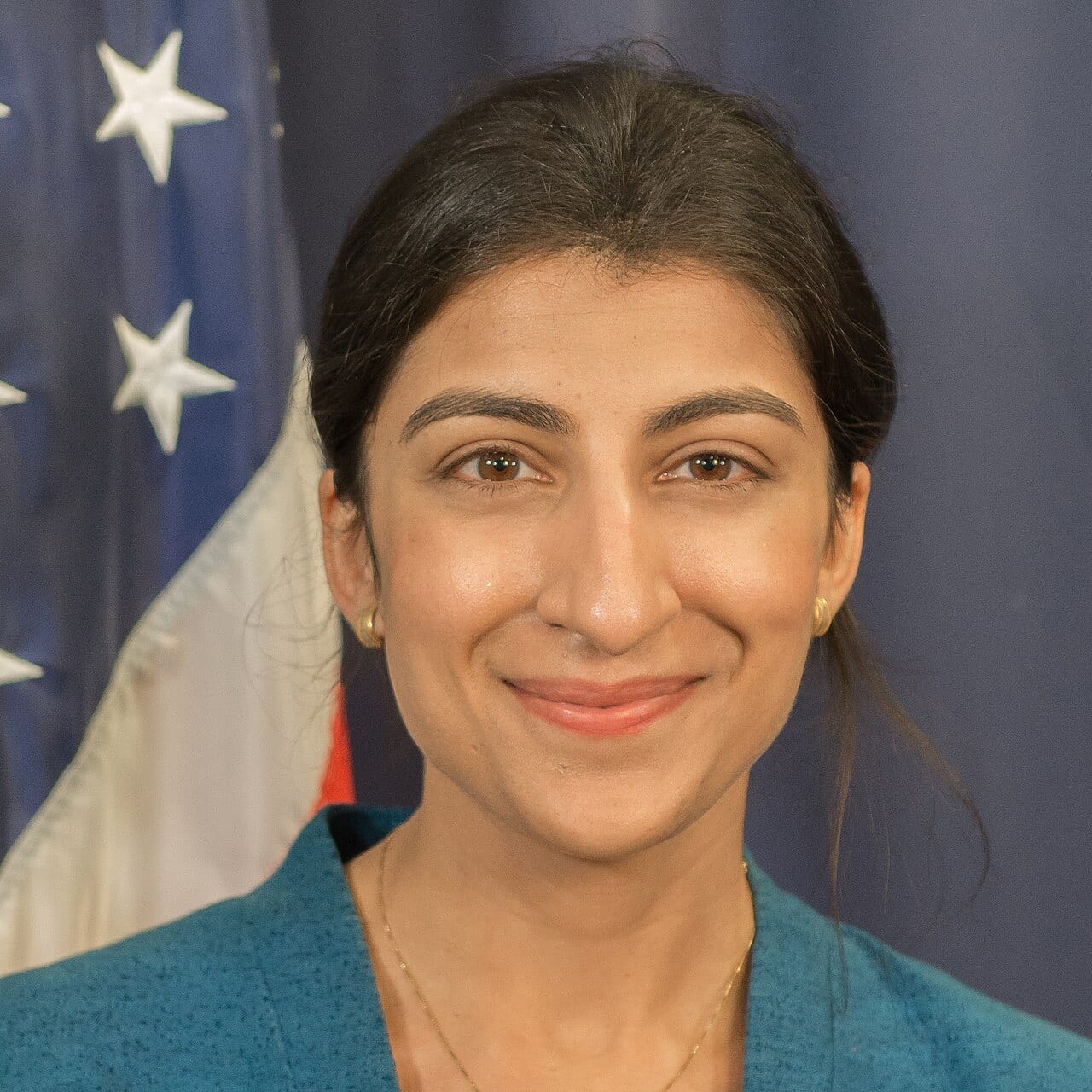 Lina Khan speaks as chair of the Federal Trade Commission