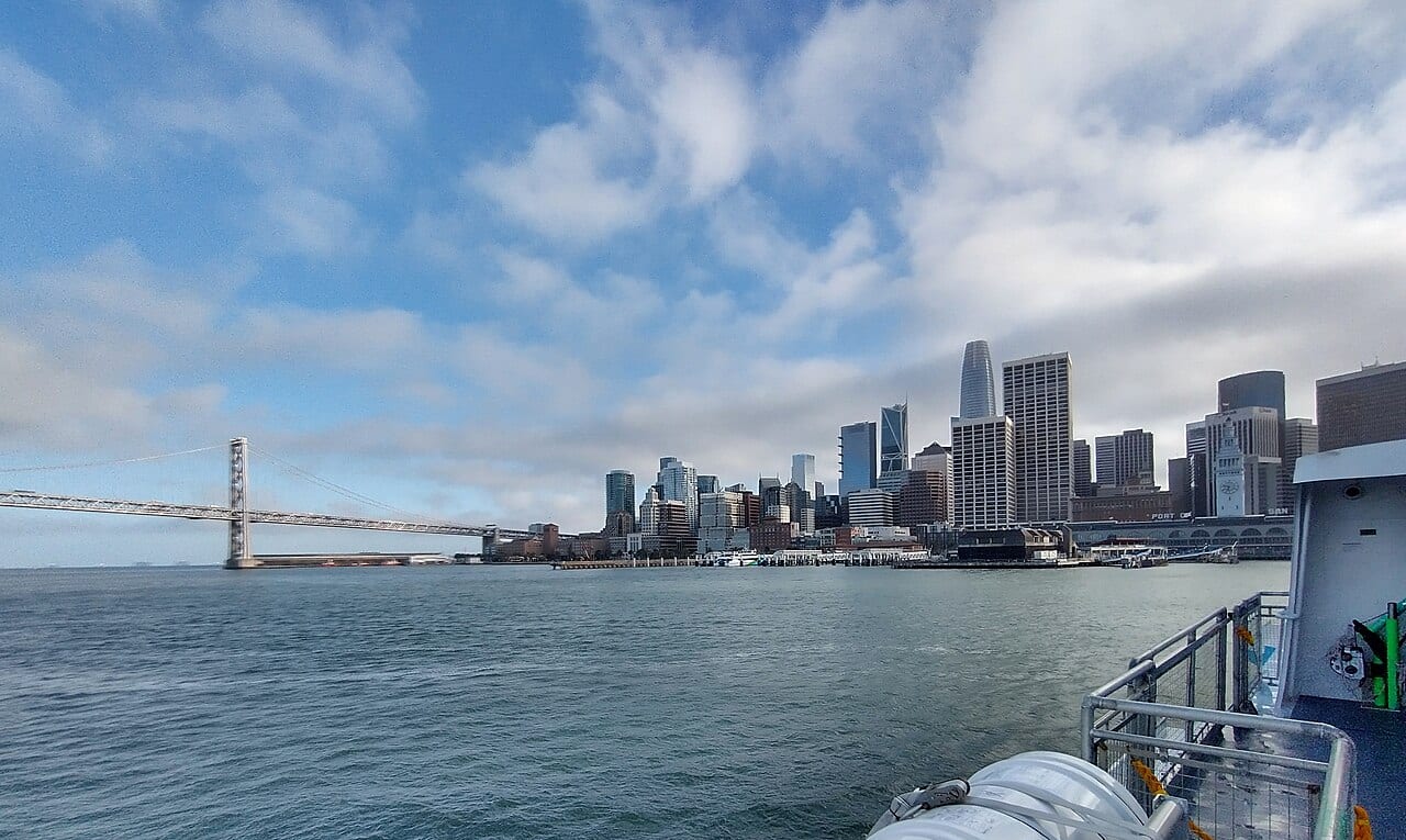 San Francisco's South of Market skyline, where OpenAI and Anthropic both keep their offices