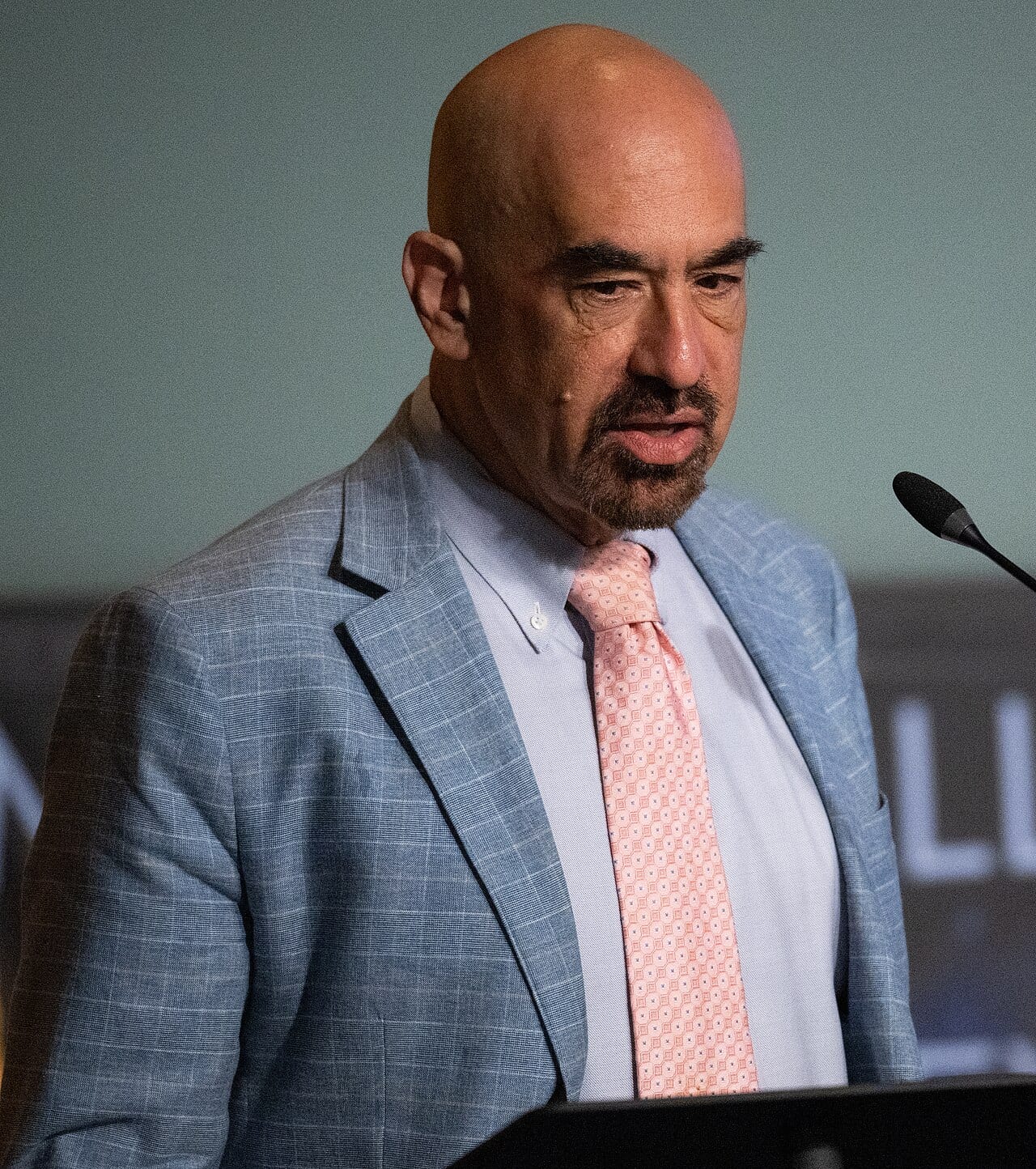 David Spergel speaks at a public meeting