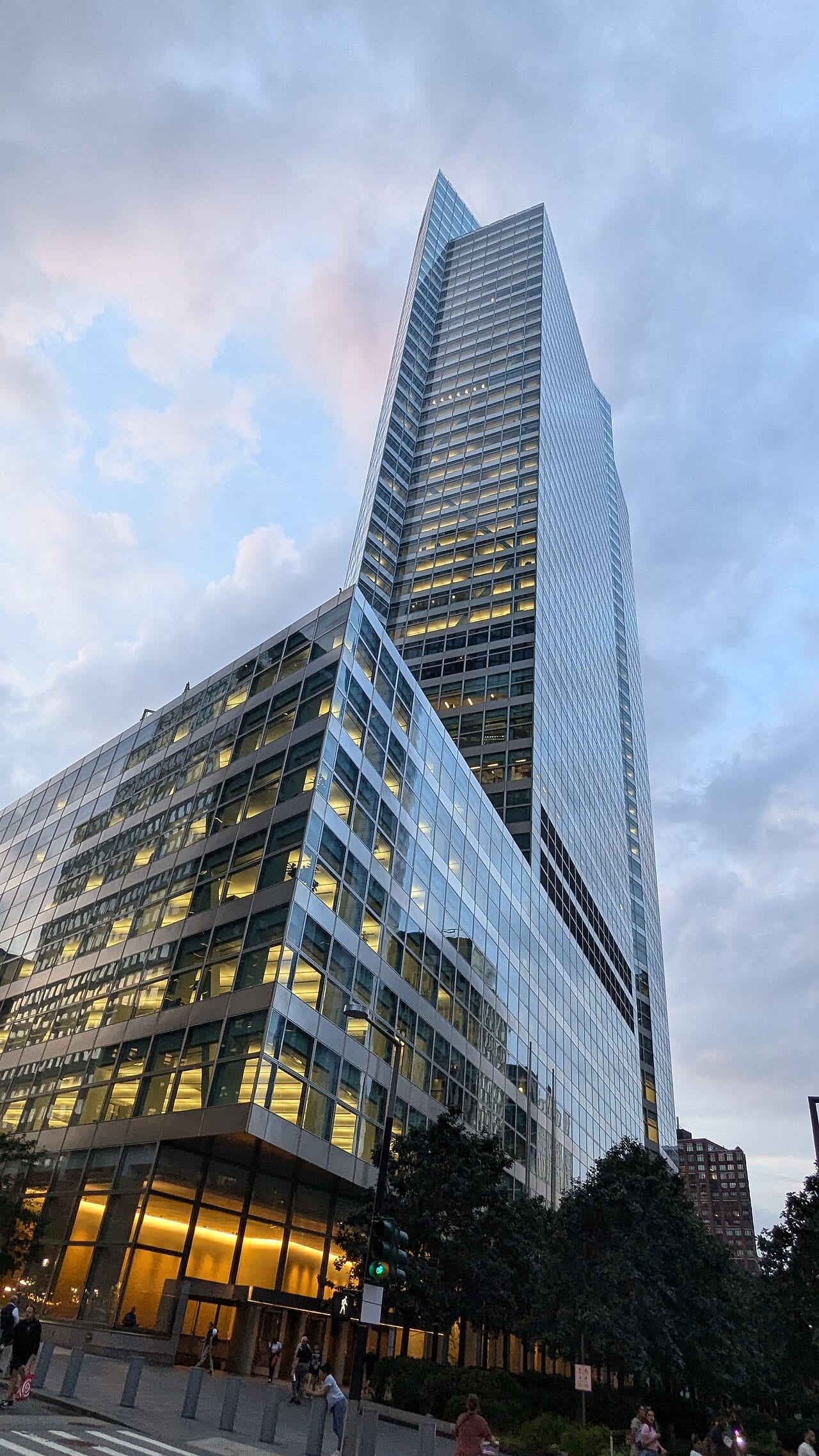 Goldman Sachs headquarters tower in lower Manhattan