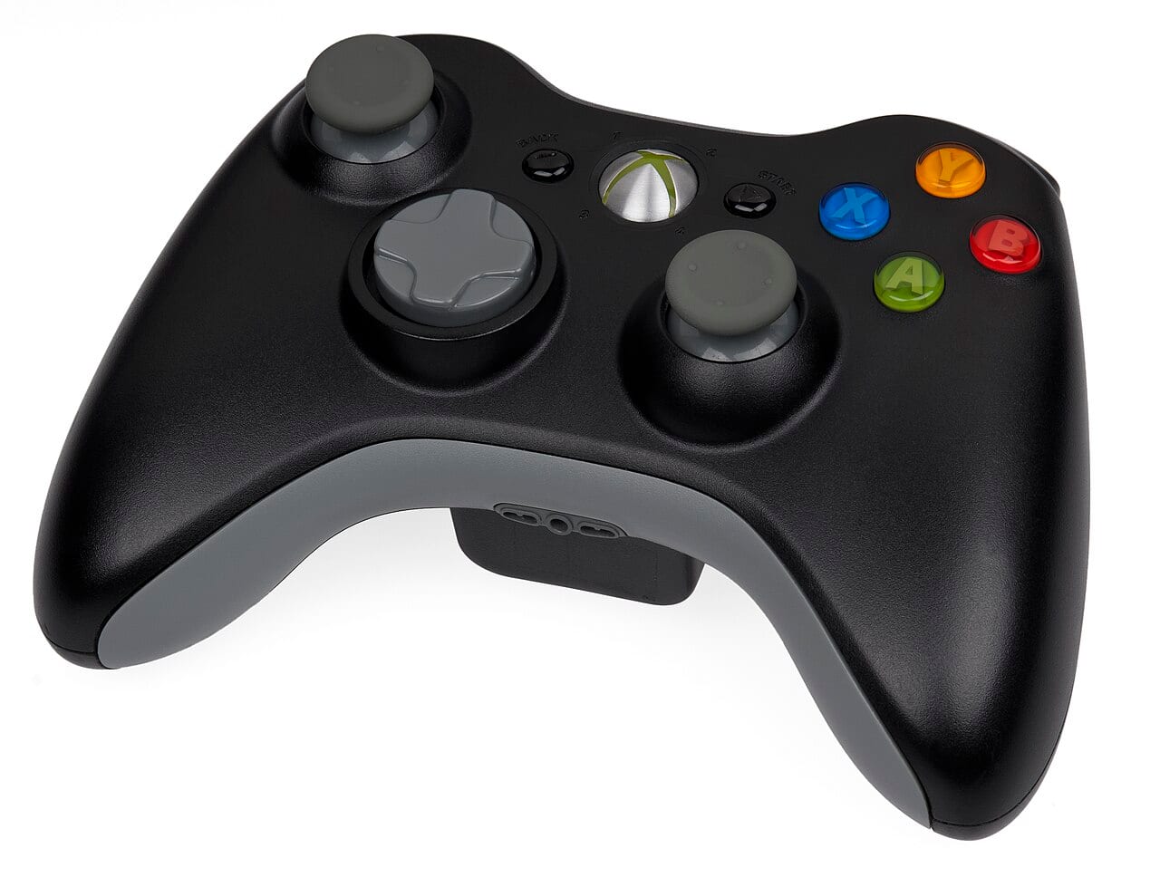 A black Xbox wireless controller