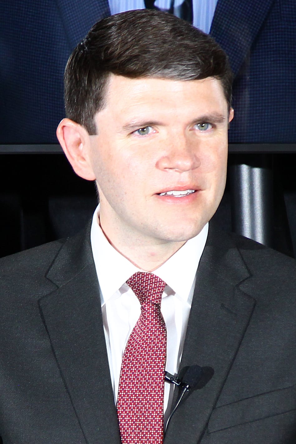 James Talarico speaks at a panel event in Austin, Texas