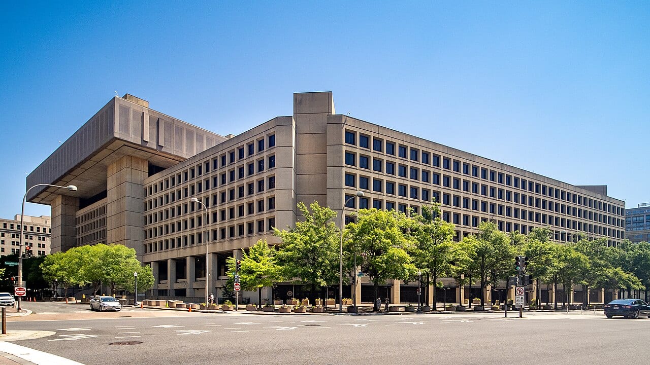 The J. Edgar Hoover Building, FBI headquarters in Washington, D.C.