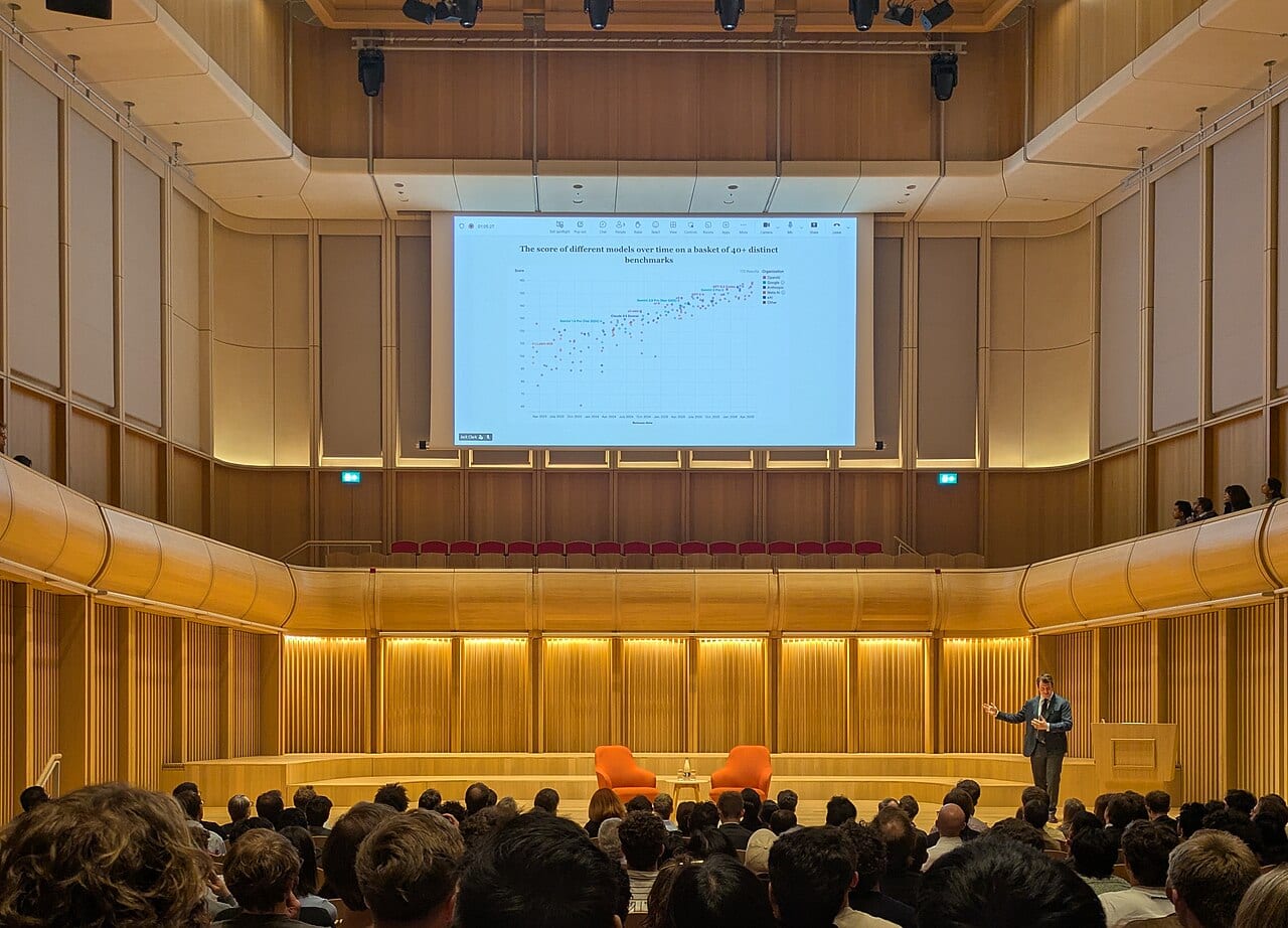 Jack Clark speaks about AI at the Schwarzman Centre in Oxford