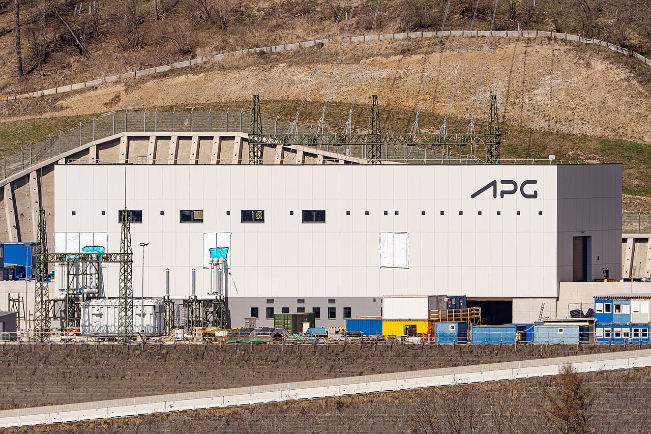 A newly built electrical substation in Leoben, Austria