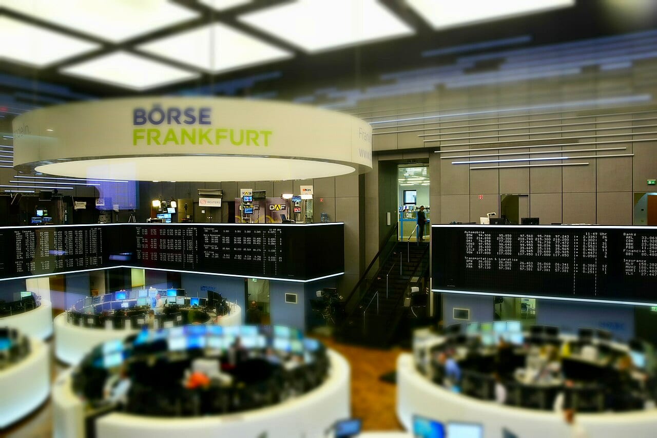 The trading floor of the Frankfurt Stock Exchange