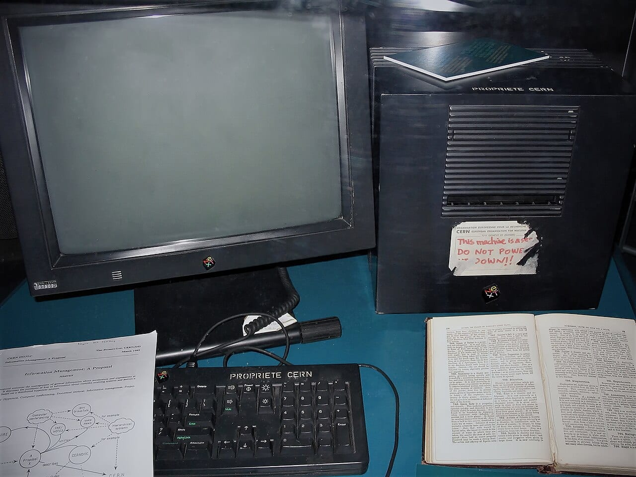 The NeXT computer Tim Berners-Lee used as the first web server
