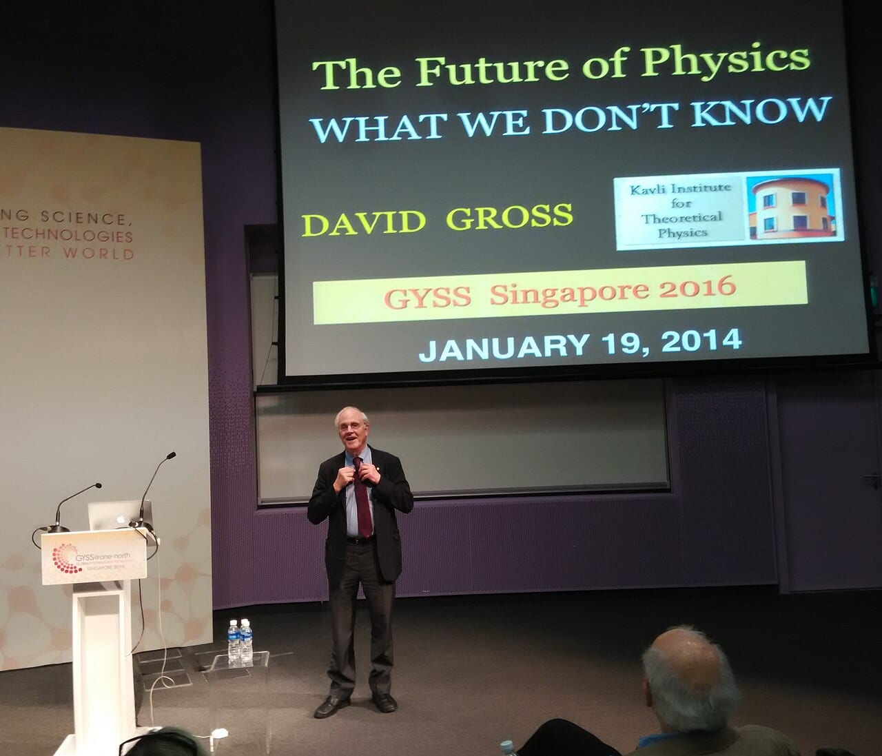 David Gross gives a talk called The Future of Physics in Singapore