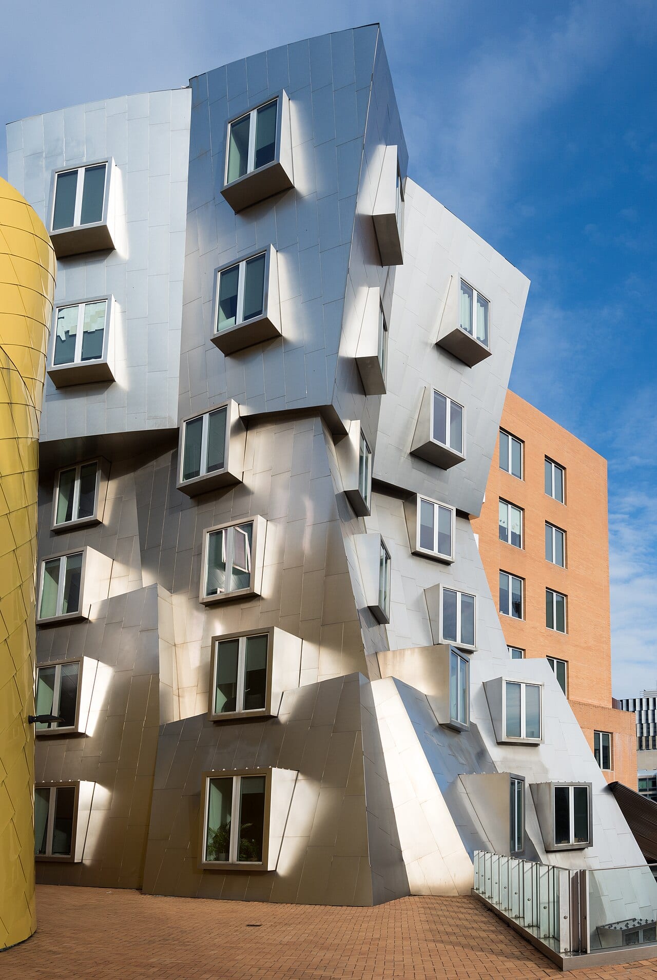 The Stata Center, an academic building at MIT designed by Frank Gehry