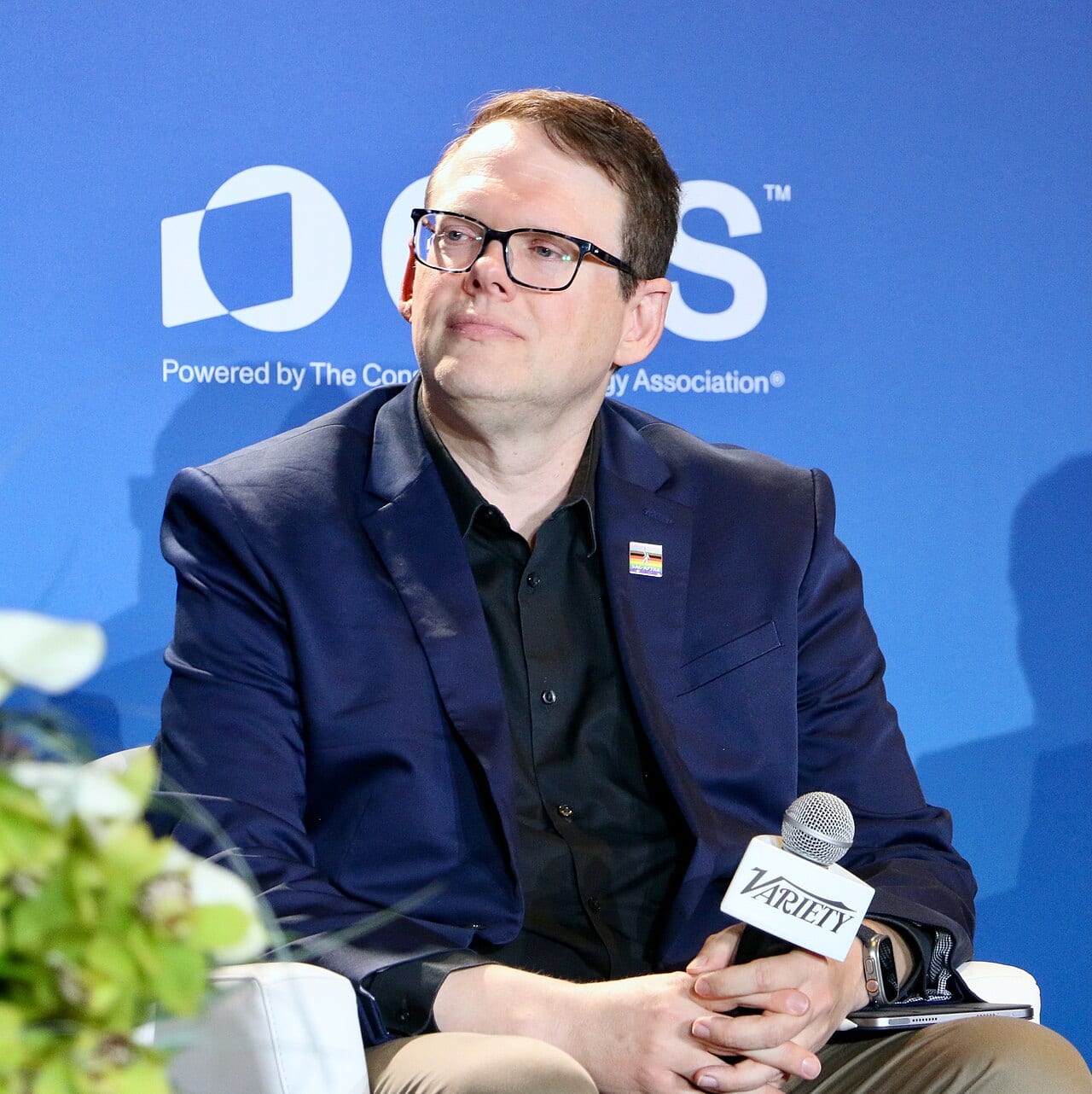 Duncan Crabtree-Ireland, SAG-AFTRA's national executive director, at CES 2025 in Las Vegas