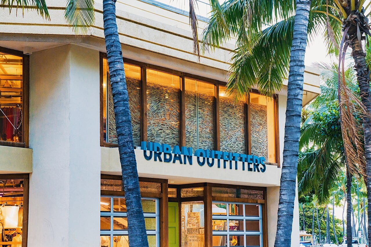 The Urban Outfitters store at 2424 Kalakaua Avenue in Waikiki, Honolulu
