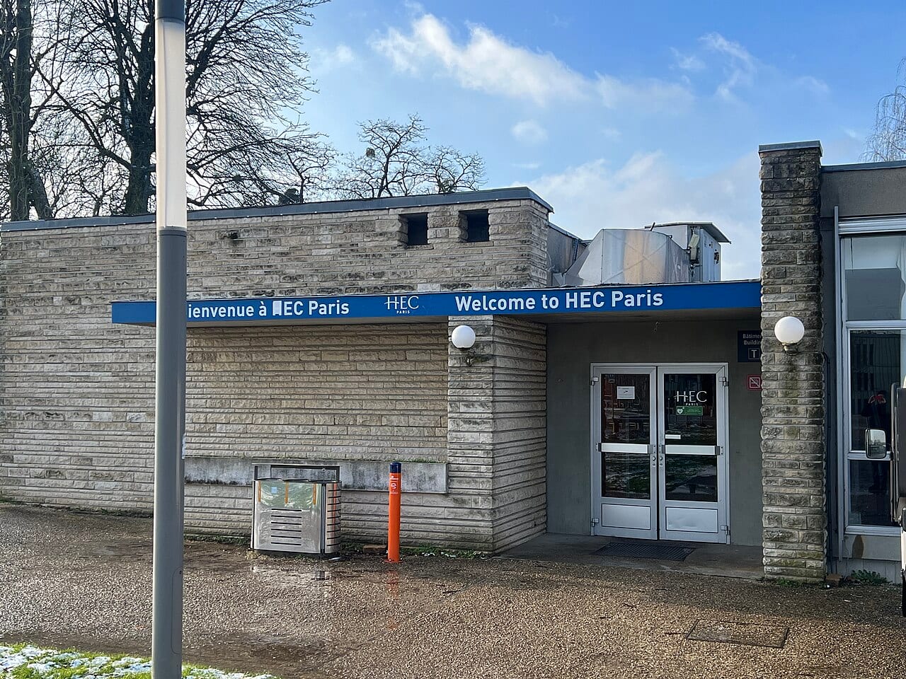 The HEC Paris campus, where Damien Charlotin is a senior research fellow