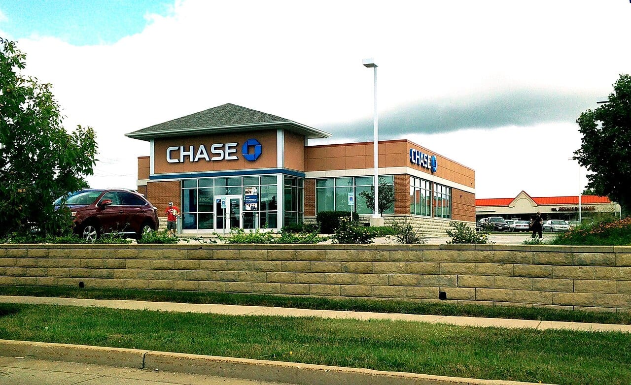 A Chase Bank branch in Palatine, Illinois