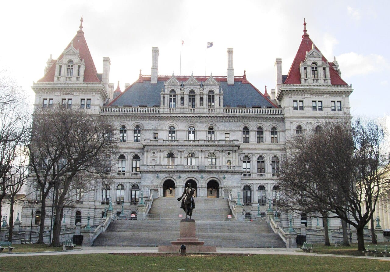 The New York State Capitol in Albany, New York