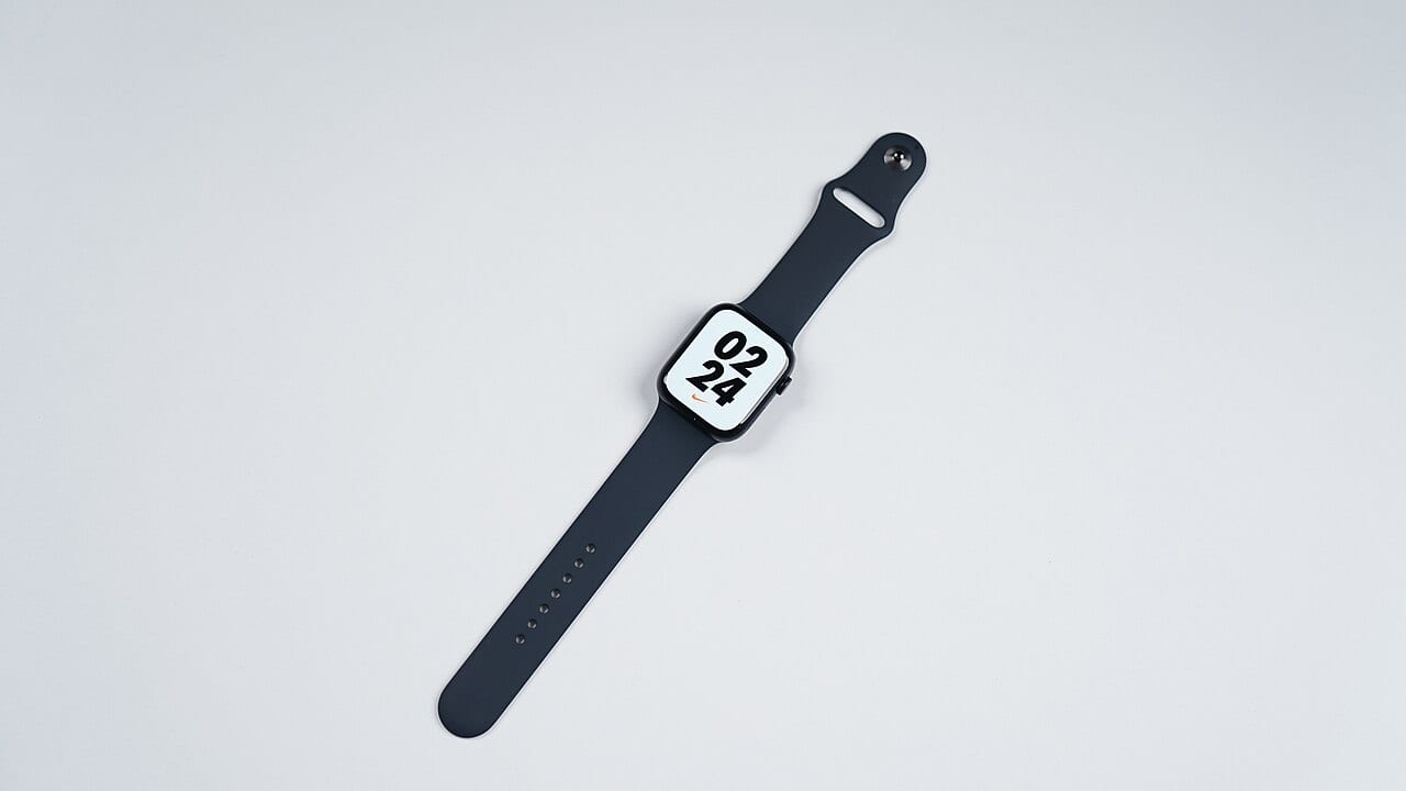 An Apple Watch on display