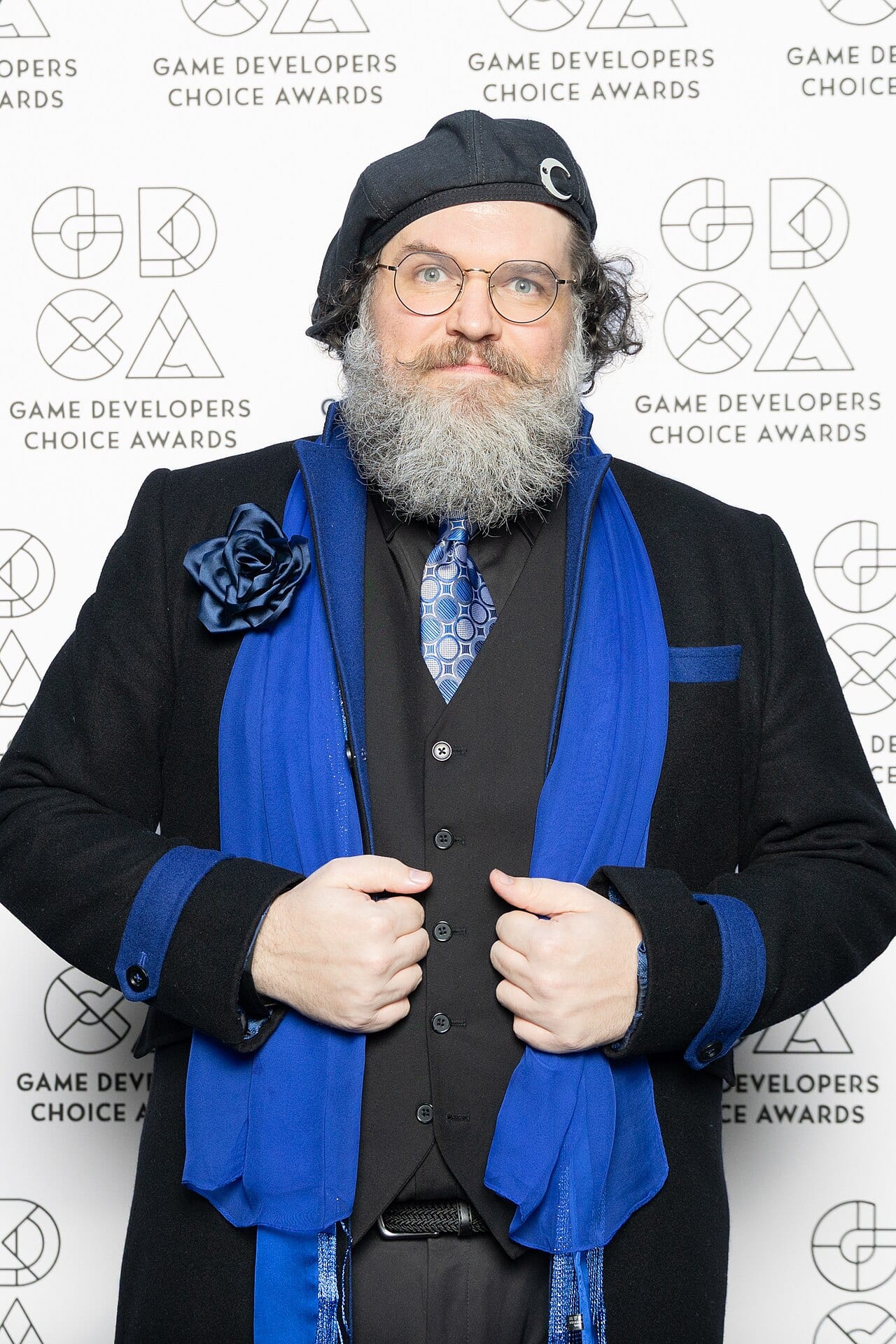 Tonda Ros, lead developer of Blue Prince, at the Game Developers Conference Awards in 2026