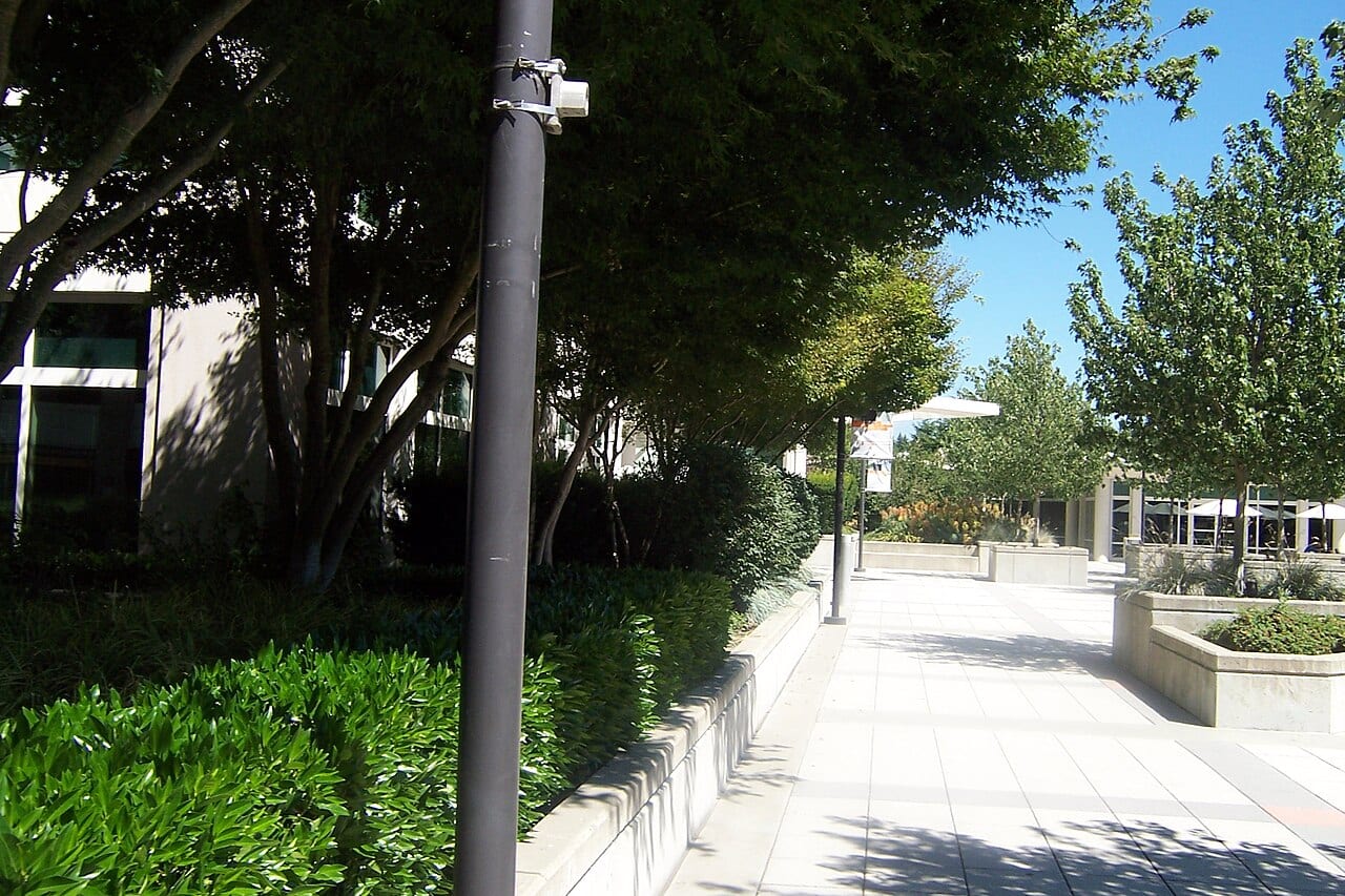 A plaza on the Microsoft campus in Redmond, Washington, where Xbox and its strategy staff work